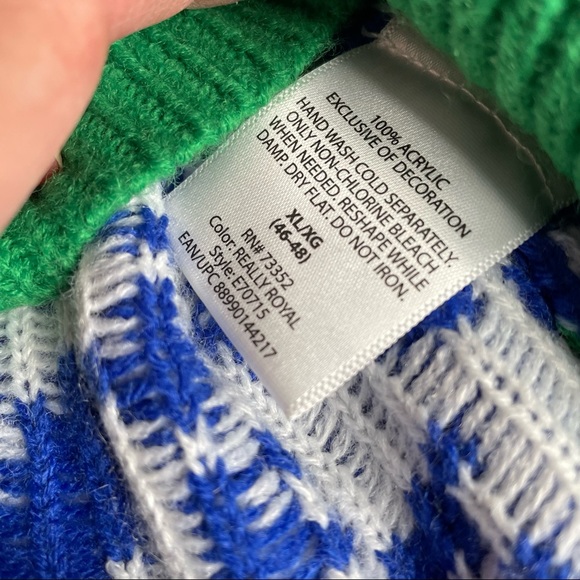 Jolly Sweater Santa Christmas 3D Sequins Embellished Unisex XL - Picture 4 of 12